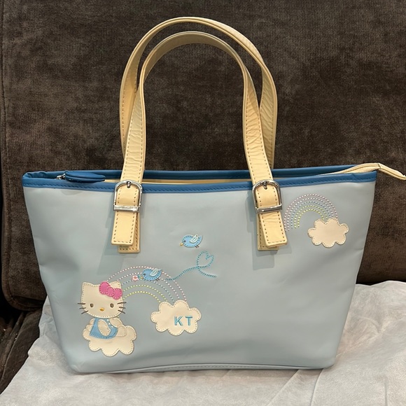 Sanrio Handbags - New Hello Kitty KT Sanrio Leather Bird Bag Never Used with dust bag Rare Y2K